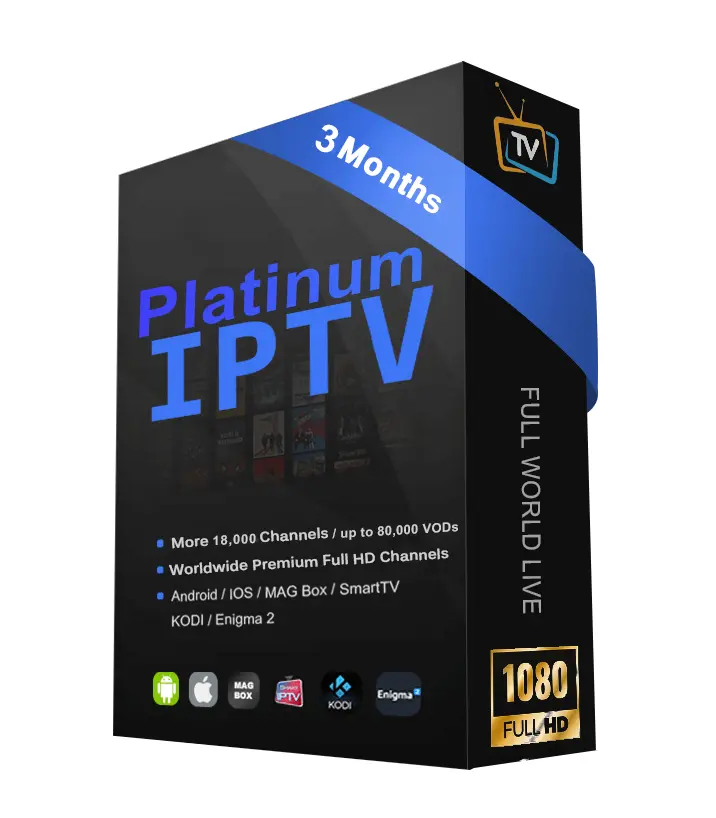 3 Months Platinum IPTV subscription